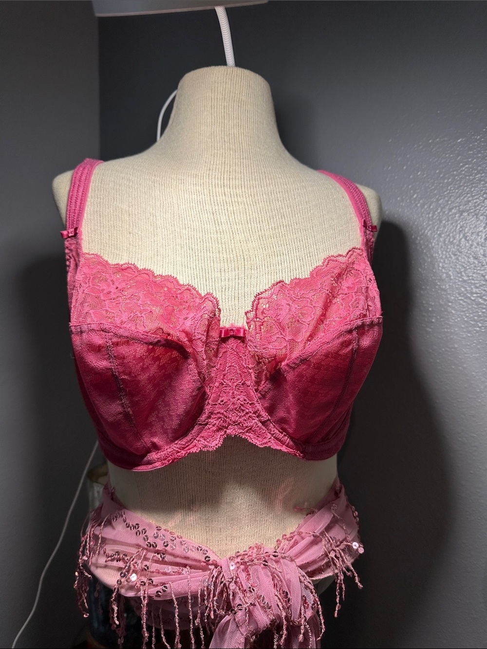 Panache Pink, Cream & Tan Lace-Trim Bras Trio - Picture 2 of 5